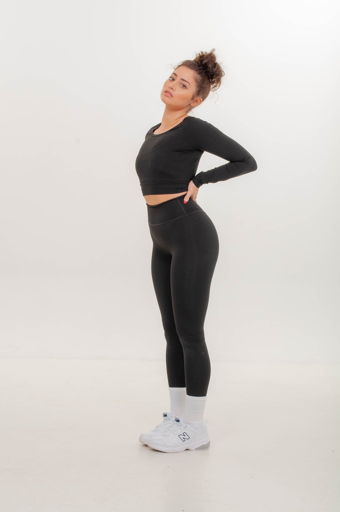 Nylon Spandex Sports Crop Top